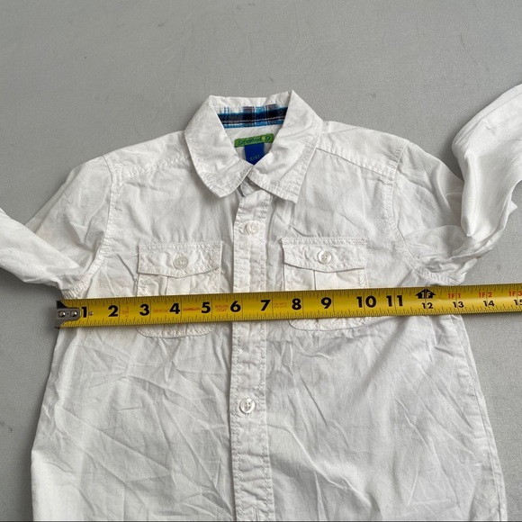 Greendog white long sleeve button down shirt 4T - Picture 4 of 5